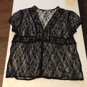Black Lace Top
